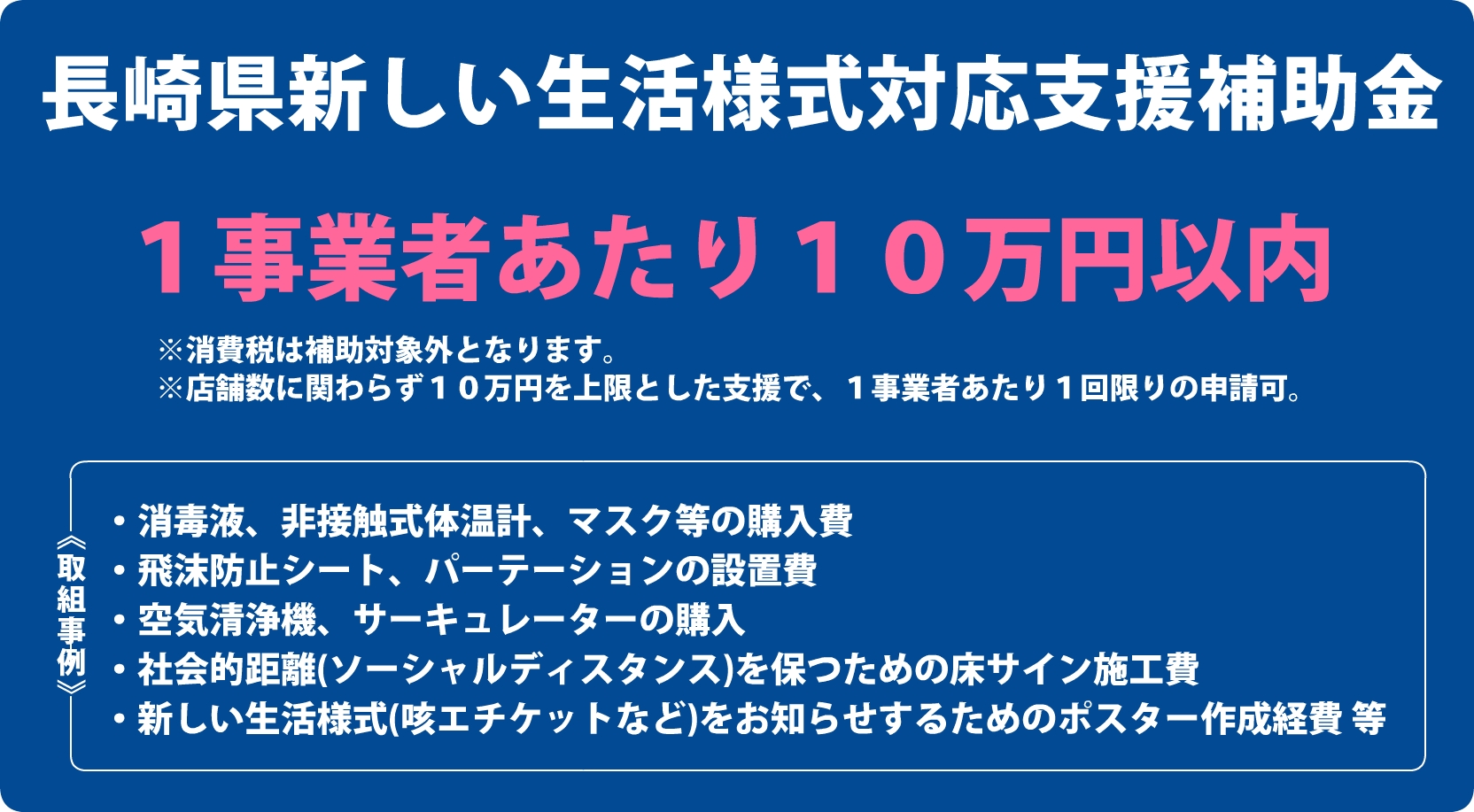長崎県新しい生活様式対応支援補助金